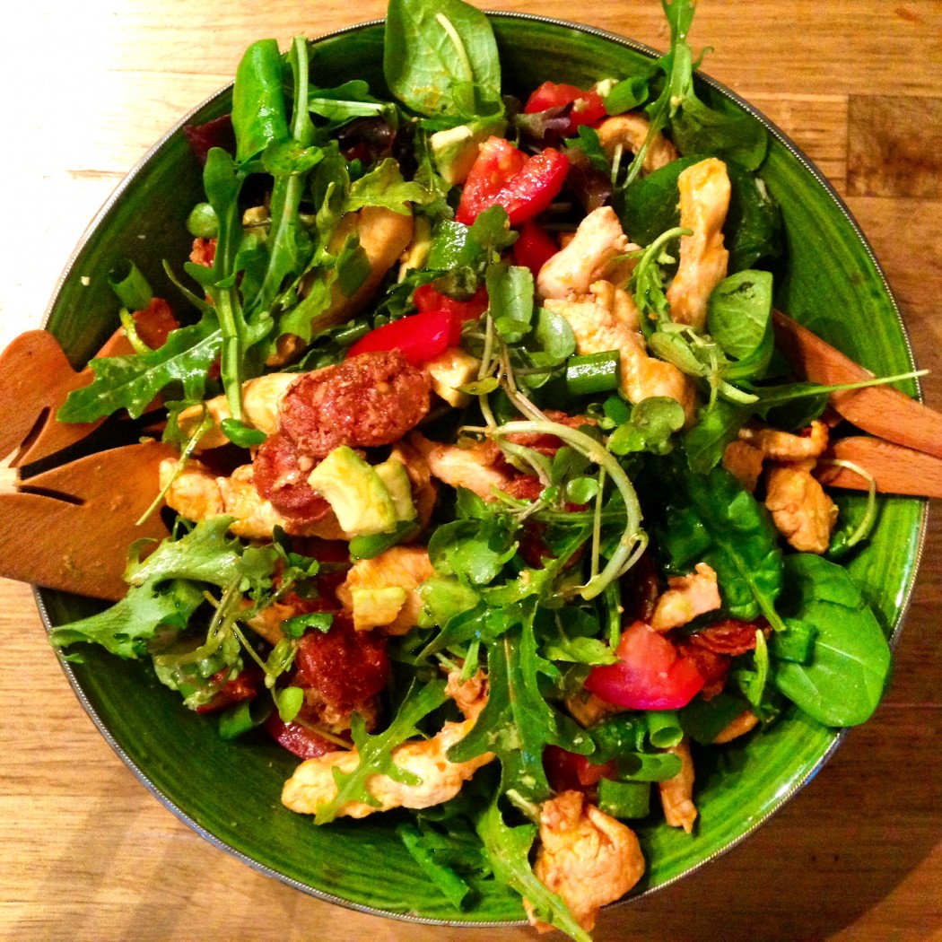 Chicken and Chorizo Salad